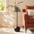 Walt Round Iron Pedestal End Table 