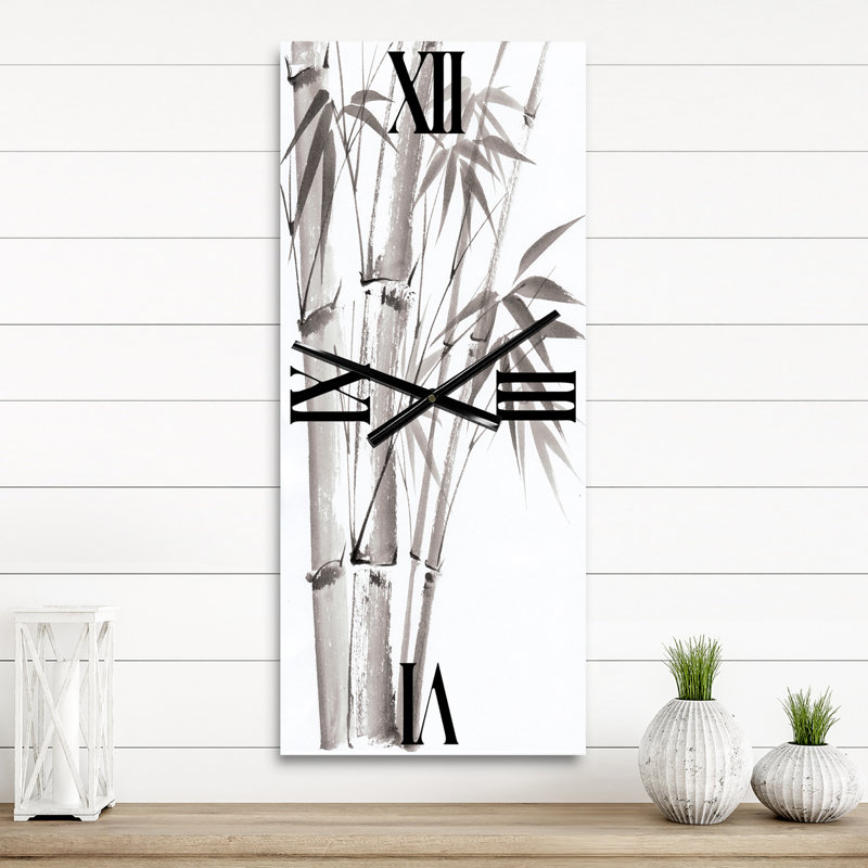 Palmier en bambou - III - Horloge murale traditionnelle, Grand