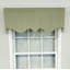 Ticking Striped Scalloped Window Valance-1970707787
