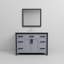 Ensemble de meuble-lavabo simple l 48 po x P 22 po avec dessus blanc, miroir 34 po et robinet chromé Ziva-1132674185-1189664636