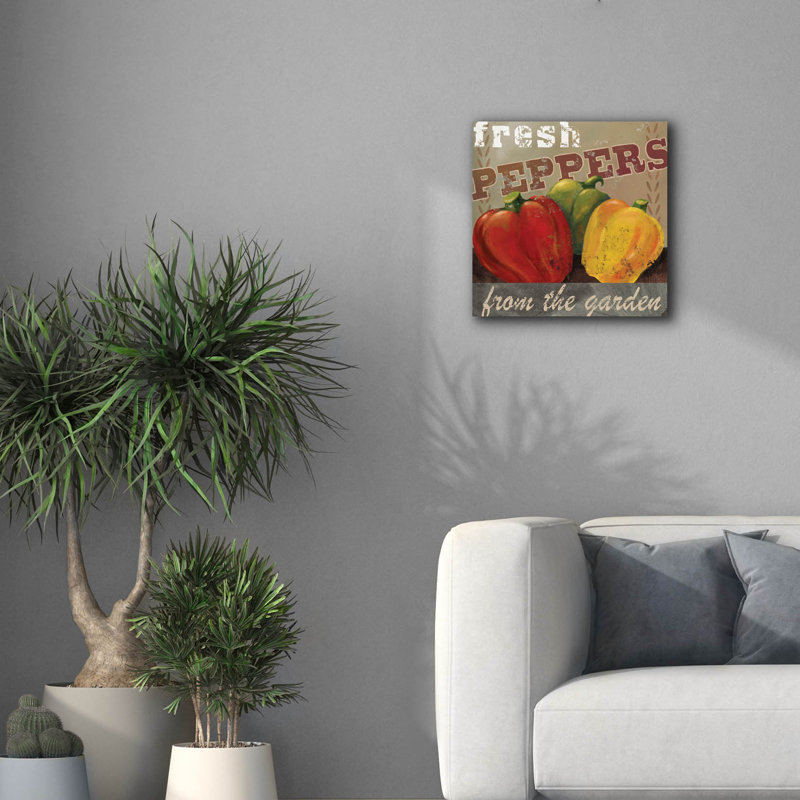 «Farm Fresh 5» par Fiona Stokes-Gilbert, art mural sur toile, H 18 po x l 18 po x P 0,75 po