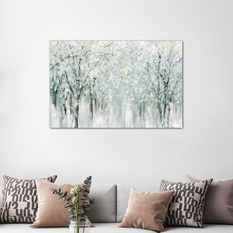 «Winter Mist» par Carol Robinson, reproduction, Toile tendue, H 32 po x l 48 po x P 1,5 po