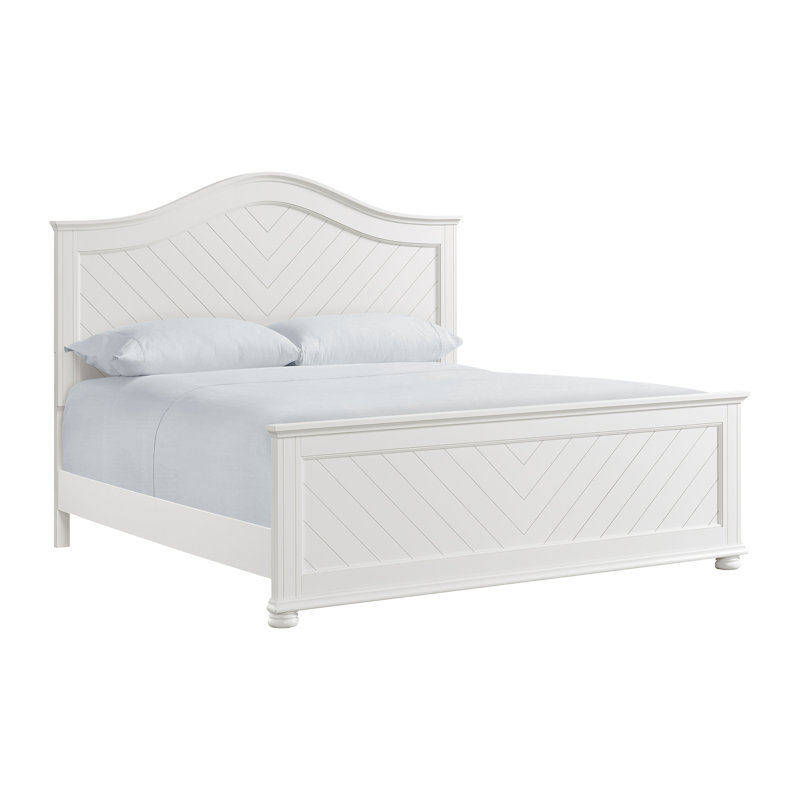 Schauer King Panel Bed In White