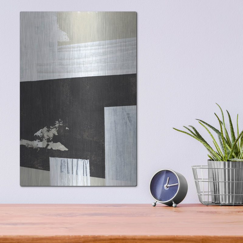  «Neutral Intersect 6» par Annie Warren, art mural en métal, 12 po x 16 po, H 16 po x l 12 po