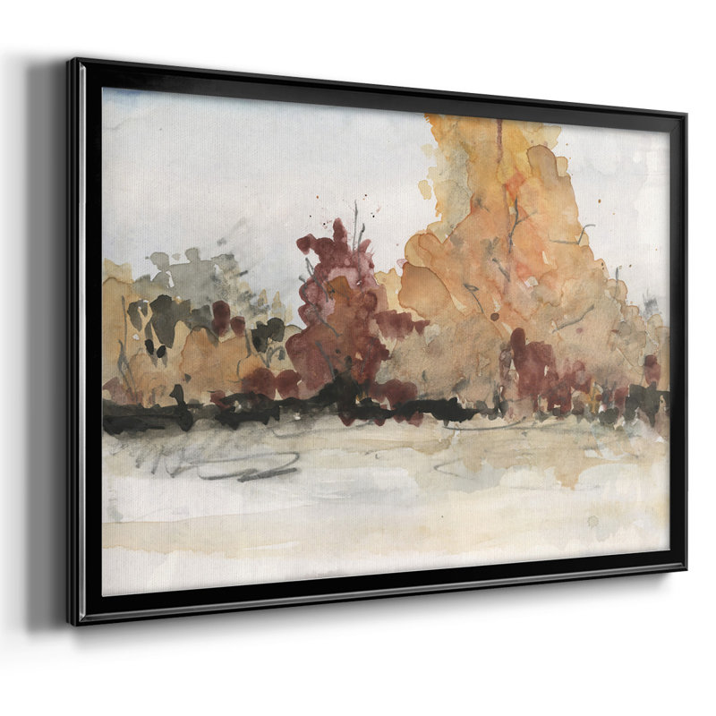 «The Autumn View II», toile tendue avec châssis, Noir, H 18 po x l 26 po x P 1,5 po