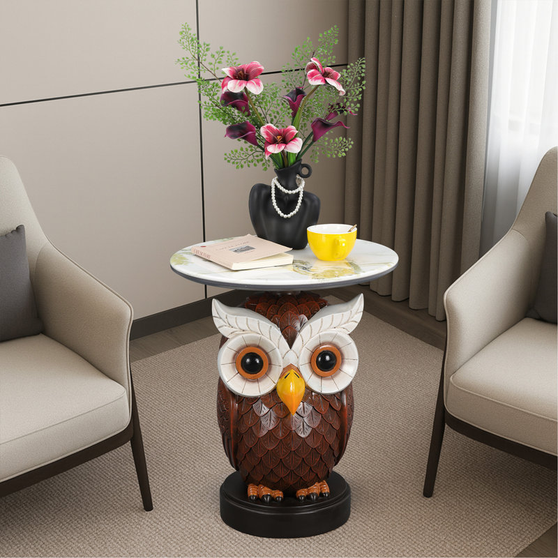 Table d'appoint hibou