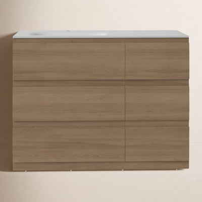 Arla 42 " Cedar and Oak Single Bathroom Vanity
