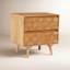 Alice 2 - Drawer Solid Wood Nightstand