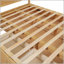 Grand lit plateforme en bois avec rangement inférieur et 2 tiroirs, couleur bois -468094368
