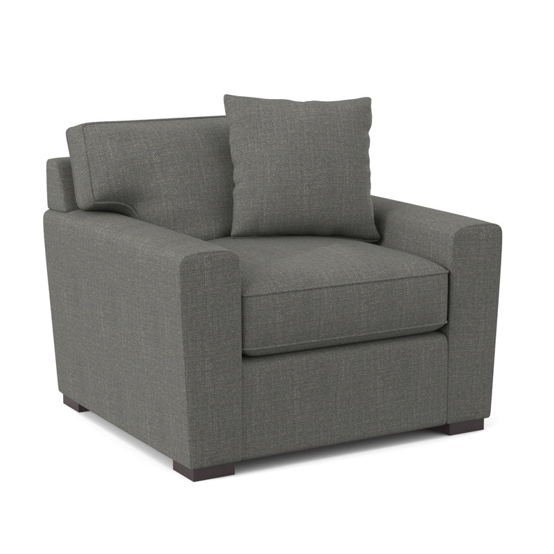 Fauteuil en polyester l 42 po Zinah, Vibe Smokey Chenille