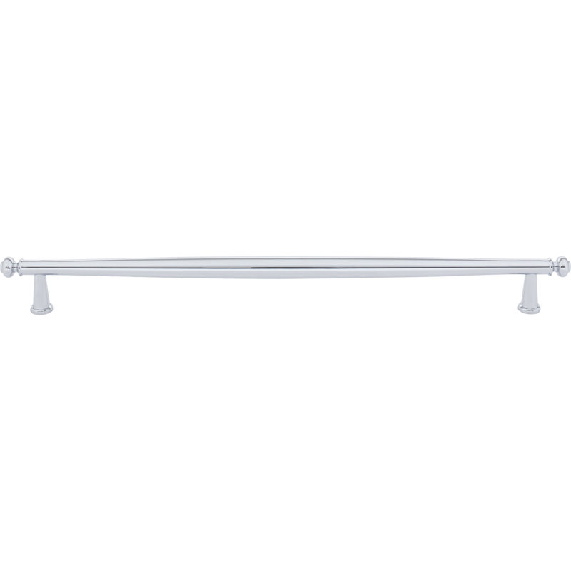 Coddington Bar Pull, Polished Chrome, 12" Center To Center