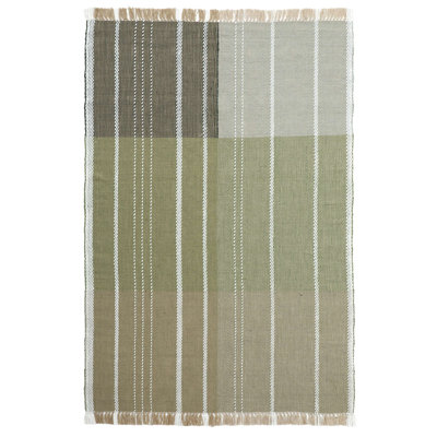 Modern Townhouse Flatweave Area Rug