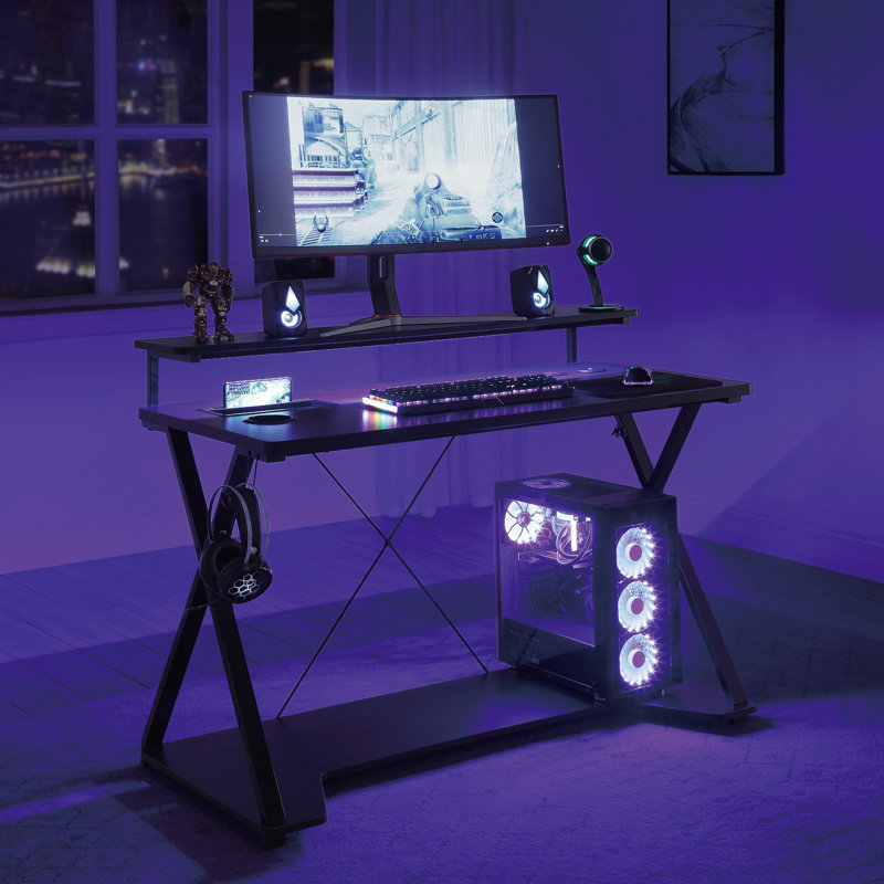 Metal Base Computer Desk