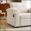 Chaise moderne surdimensionnée avec repose-pieds, porte-gobelets et ports de charge USB-1233429482