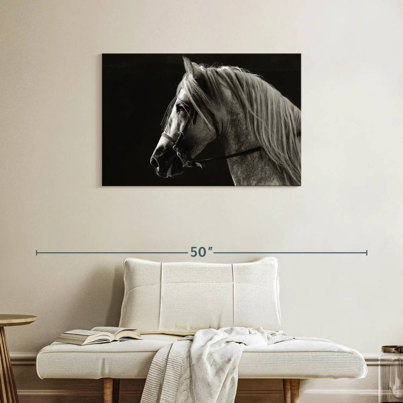 Horse With Long Mane, 24" H x 36" W