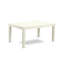 Ensemble de table de salle à manger 7 pièces comprenant une table de cuisine rectangulaire avec rallonge amovible et 6 chaises, lin blanc-109781286-109781293
