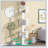 6 tier Rotating Bookshelf, Floor Rack Simple Bookcase  with Acrylic plate Student Multi-Function-1860239627-1860239625