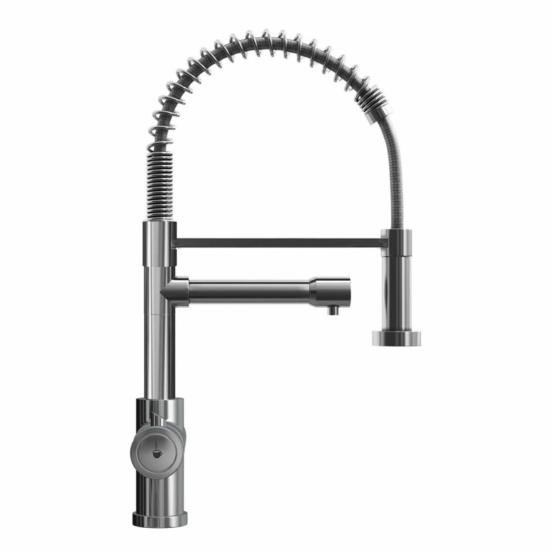 Fohen Pull Out Touch Kitchen Faucet, Polished Chrome