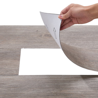 36pc Self-adhesive Wood Grain PVC Floor Tiles