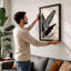 Leaves in Stillness Botanical - Framed Print-631524353-631524352