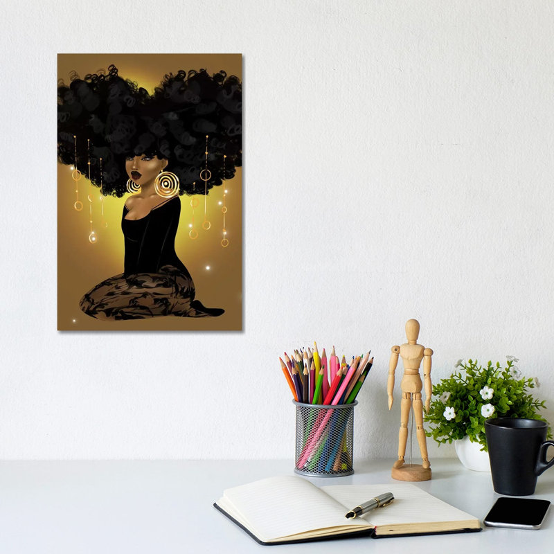 Honey Beams And Golden Dreams by Zola Arts - Print on Canvas, Wrapped Canvas, 66.04 cm H x 45.72 cm W x 3.175 cm D