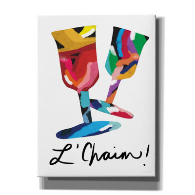 " L'Chaim Glass " by Linda Woods