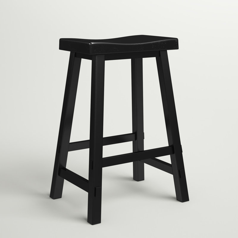 Knaack Barstool w/ Chair Glides, Black, Bar Stool (30" Seat Height)