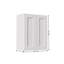 Armoire murale à double porte 36 po en bois massif 36 po avec 3 tablettes réglables prêtes à assembler pour la cuisine, la salle de bain, la buanderie et le garage (l 36 po x P 12 po x H 42 po)