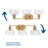 Alar 3 - Light Dimmable Vanity Light-431414098