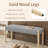 42'' W Modern Upholstered chenille Bench-1975631951-1965452854