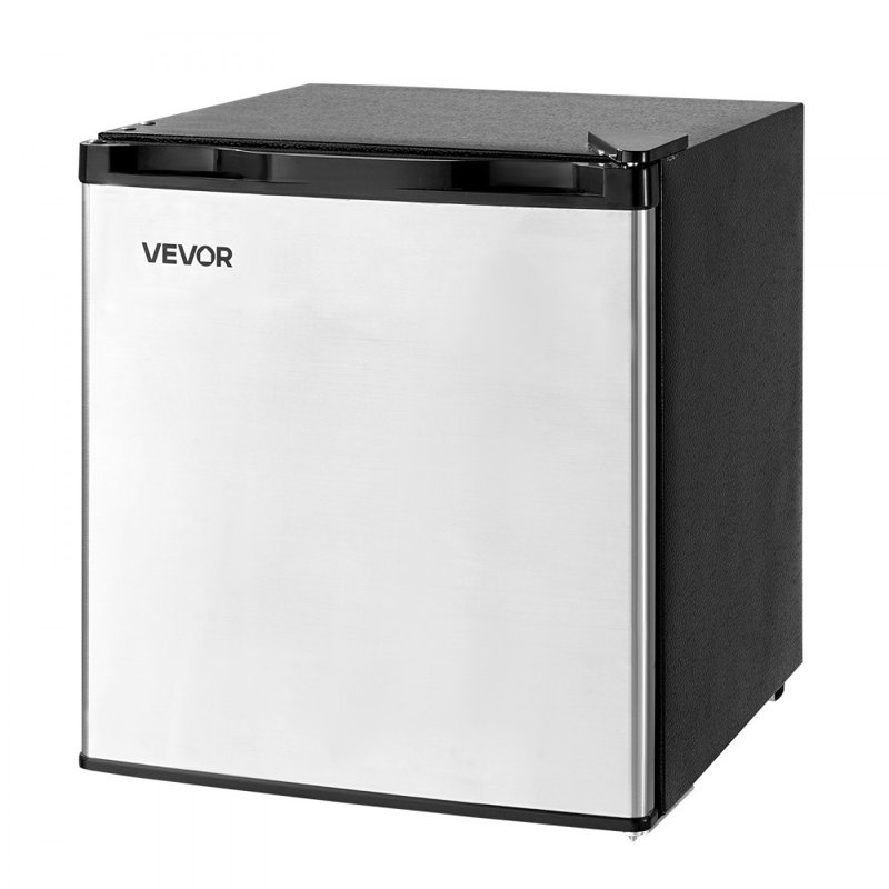 Mini Fridge 1.6 Cu.Ft Single Door Compact Small Refrigerator Stainless