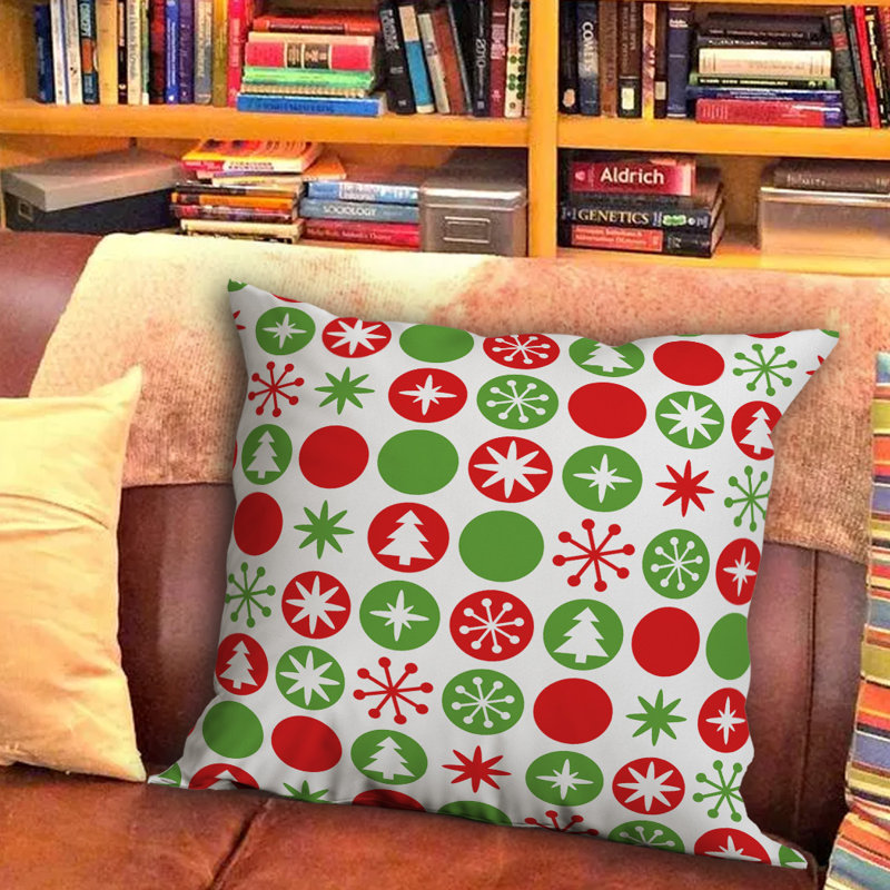 Geometric Outdoor Reversible Throw Pillow, 16" x 16"