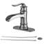 Robinet de lavabo de salle de bain à poignée simple avec bonde escamotable Topcraft
