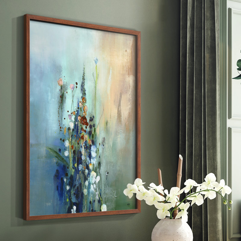 Courant actuel I, reproduction encadrée - bois massif, Brun, H 10 po x l 8 po