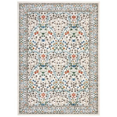 Rectangle Floral Area Rug