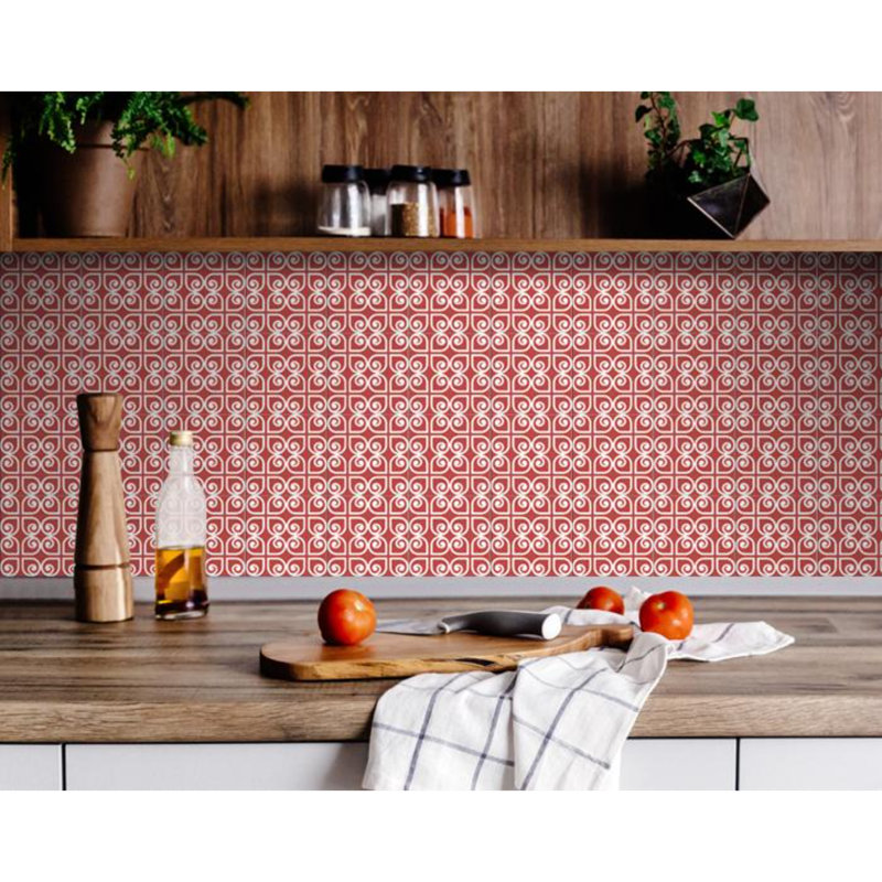 Vinyl Peel and Stick Tile Decals, 4" x 4"