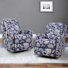 Fauteuil inclinable manuel à bascule pivotant floral 27,2 po Julien