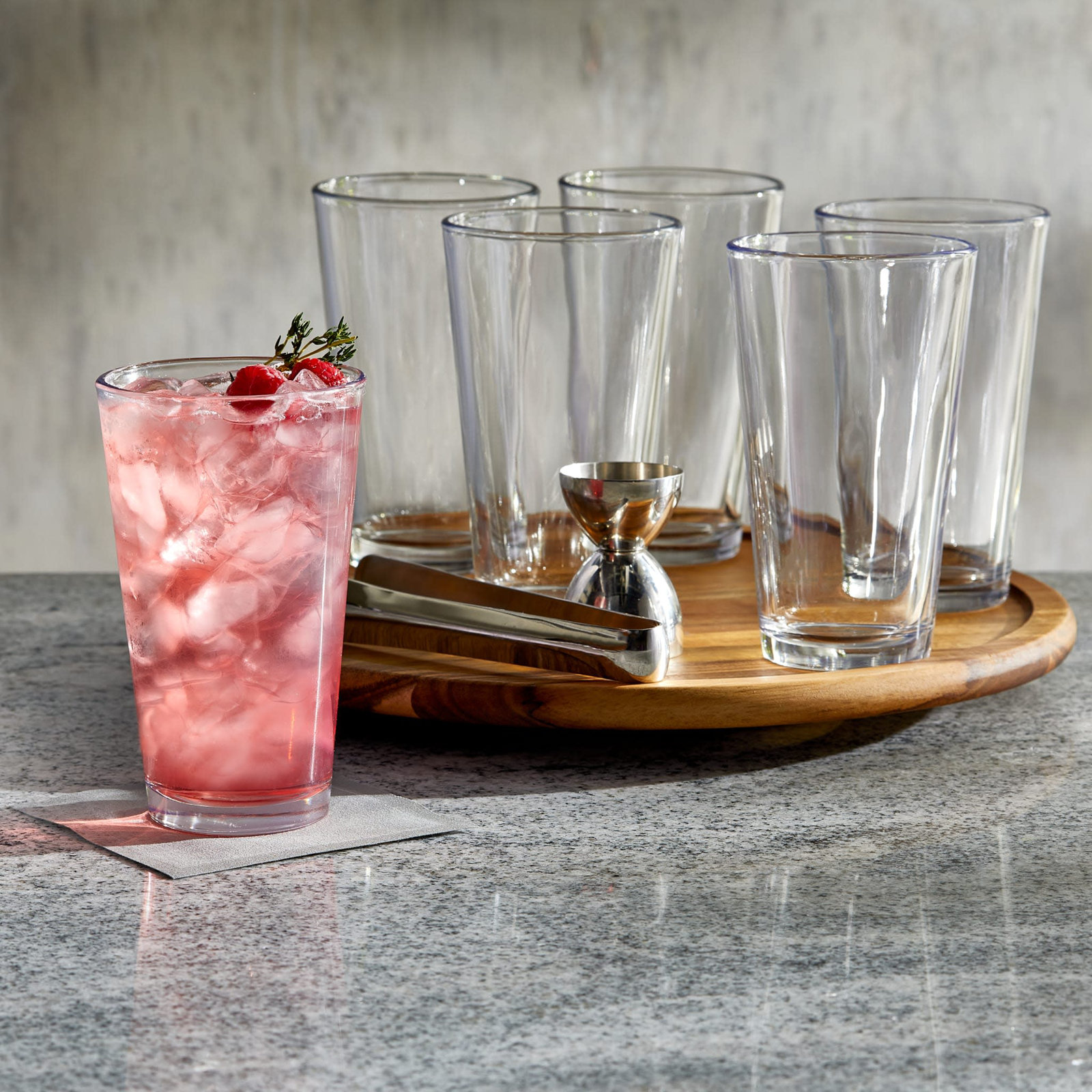 Oakley Tumbler Drinking Glass, 16 Ounce
