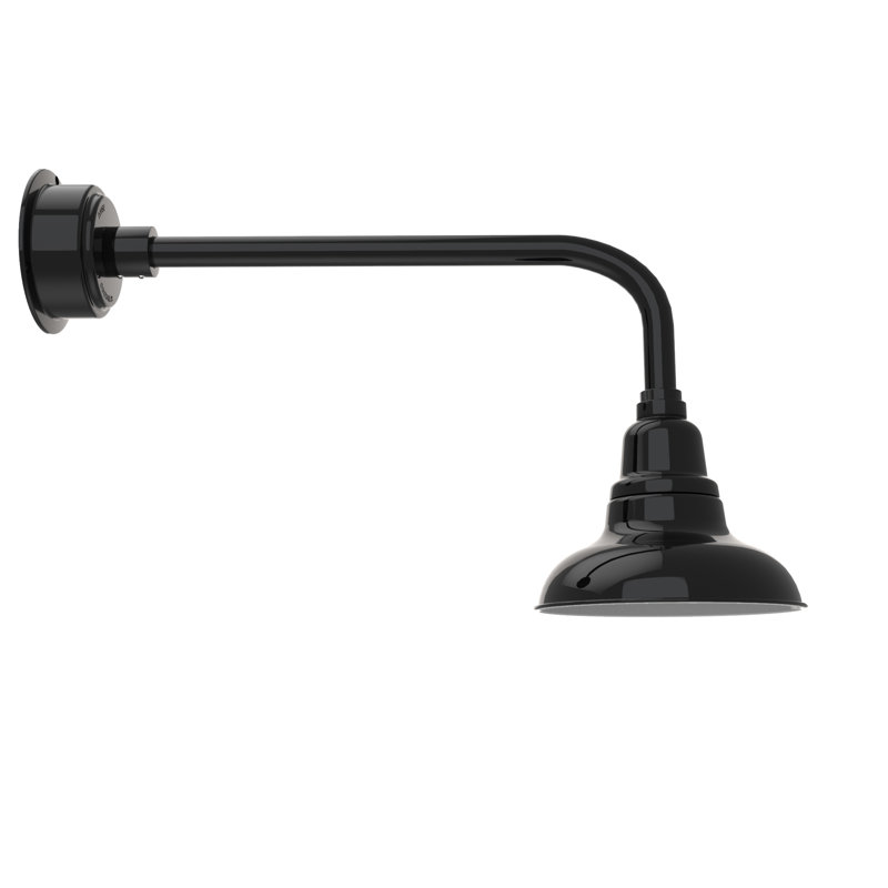 Idella LED Wall Light, Black, 14" H x 8" W x 34" D