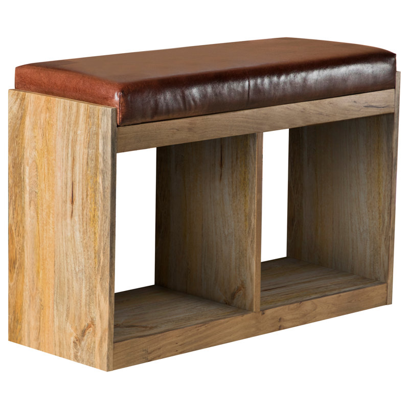 Banc de rangement en similicuir Leleifi