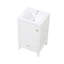 Meuble-lavabo sophistiqué avec rangement abondant et lavabo élégant