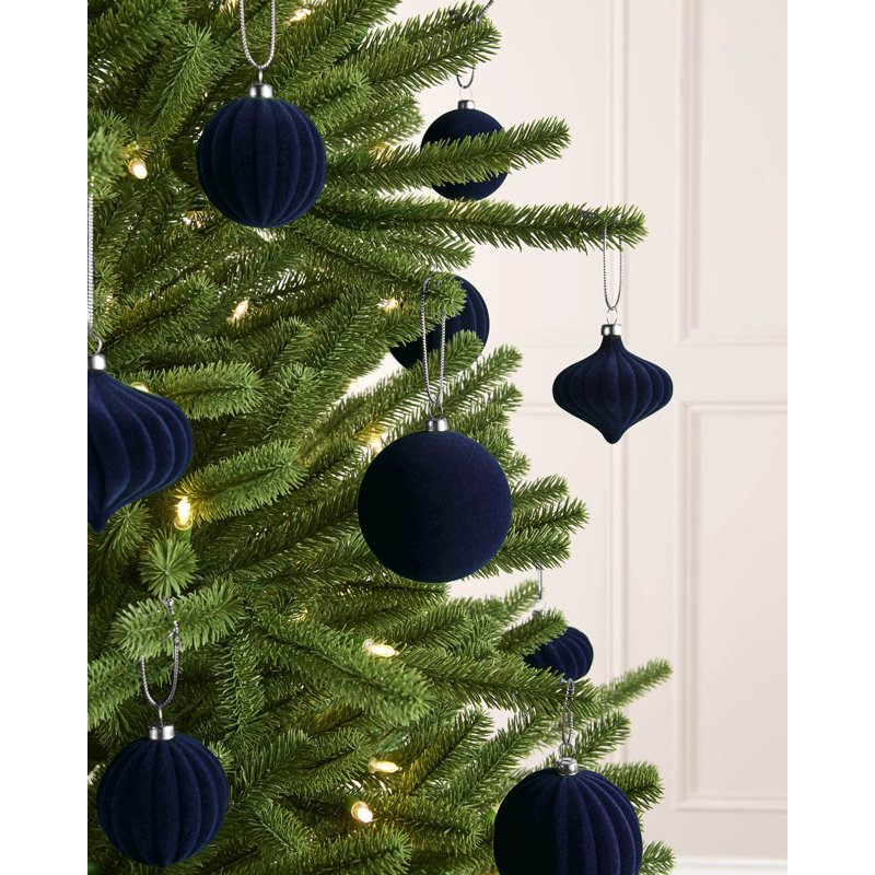 25cm Polystyrene Bauble, Navy
