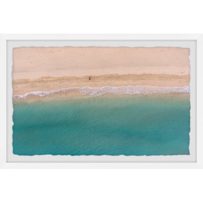 Alone on The Beach 1 Piece Single Picture Frame Painting