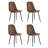 Mekail Modern Upholstered Dining Chairs with Metal Legs, Linen and Fabric (Set of 4-6)-1453891512-1447906057-1447906100