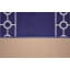 Tapis de couloir antidérapants sur mesure à bordures bleu marine-793950533