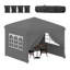 2.5 X 2.5m Waterproof Gazebo Folding Gazebo With Side Panels, Height Adjustable, Foldable Pop Up Gazebo-495737493