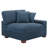 Milbrey Upholstered Navy Corduroy Armchair with Pillow Back and Solid Wood Legs-289040734-278376027