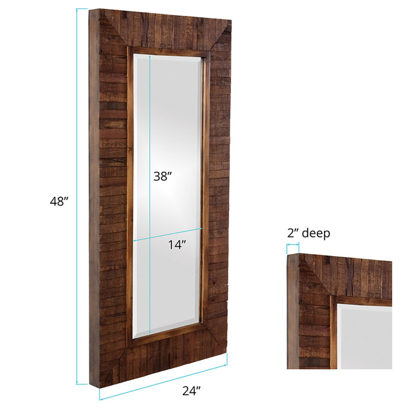 Adnopoz Solid Wood Rectangle Mirror