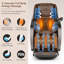 Fauteuil de massage inclinable électrique en similicuir