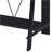 Black Writing Desk With Upper Shelf